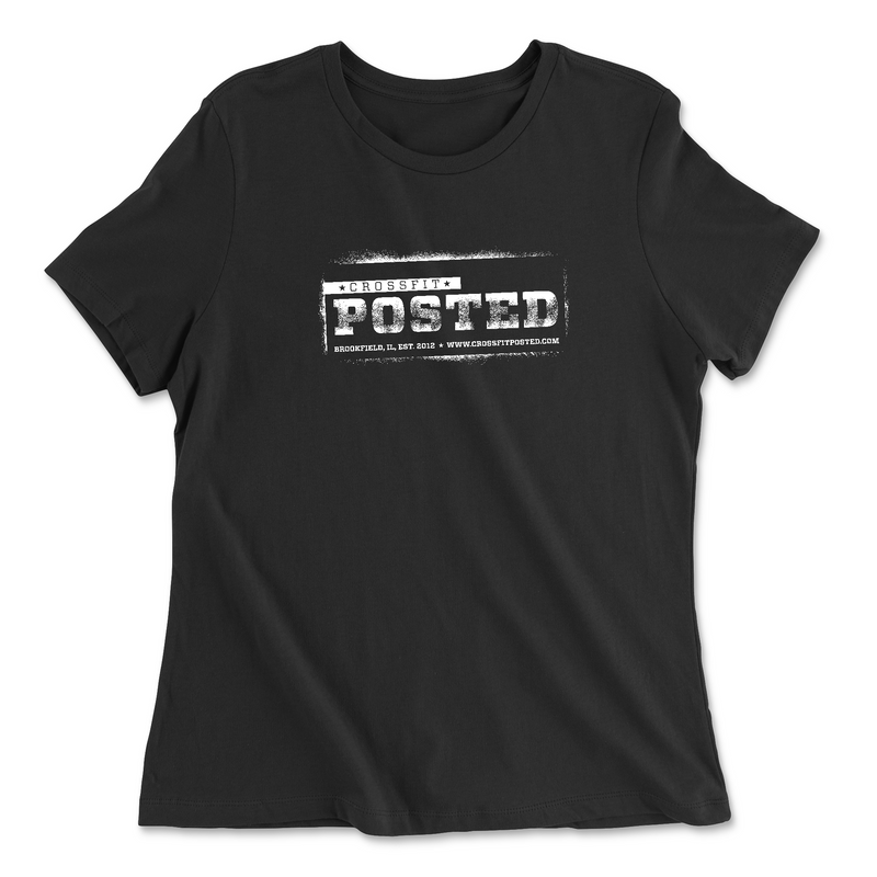 Womens 2X-Large BLACK Relaxed Jersey T-Shirt