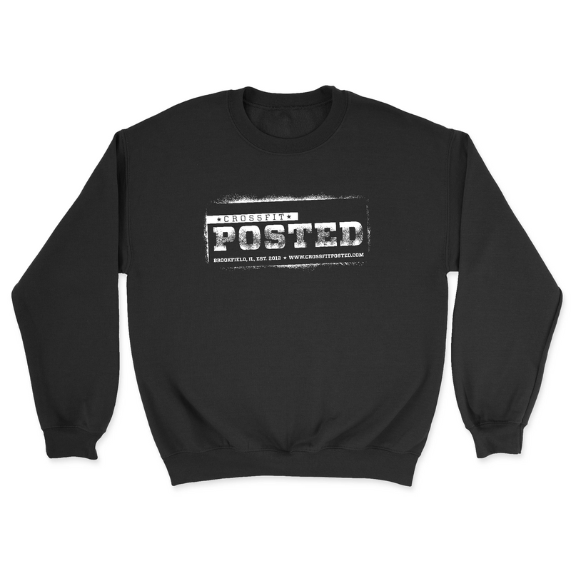Mens 2X-Large BLACK Midweight Sweatshirt