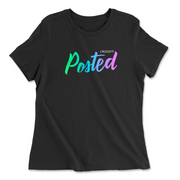 Womens 2X-Large BLACK Relaxed Jersey T-Shirt