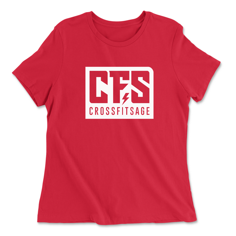 CrossFit Sage White Womens - Relaxed Jersey T-Shirt