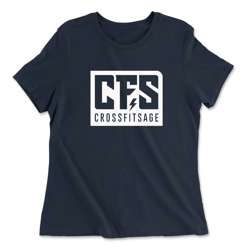 CrossFit Sage White Womens - Relaxed Jersey T-Shirt