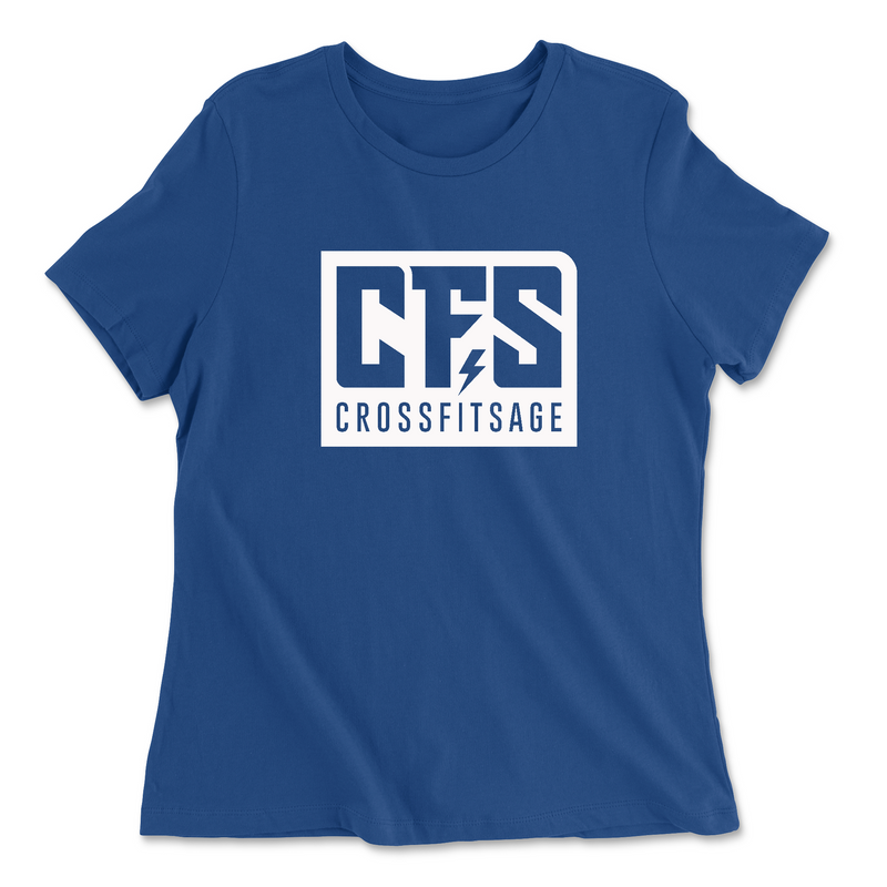 CrossFit Sage White Womens - Relaxed Jersey T-Shirt