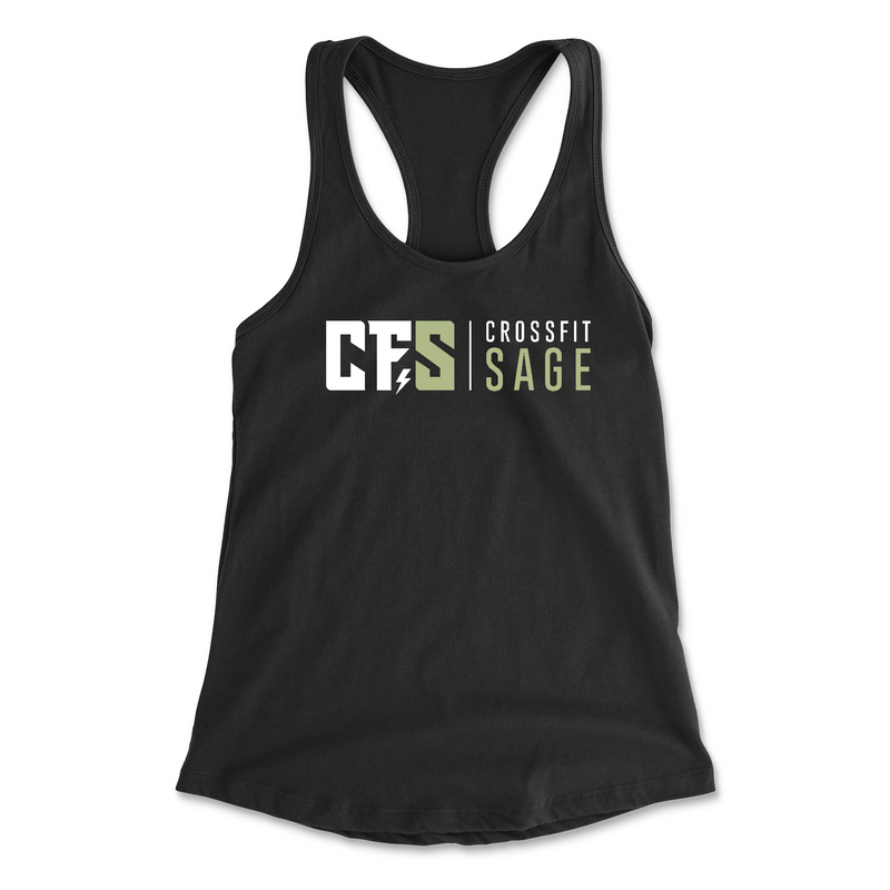CrossFit Sage Stacked White Womens - Tank Top