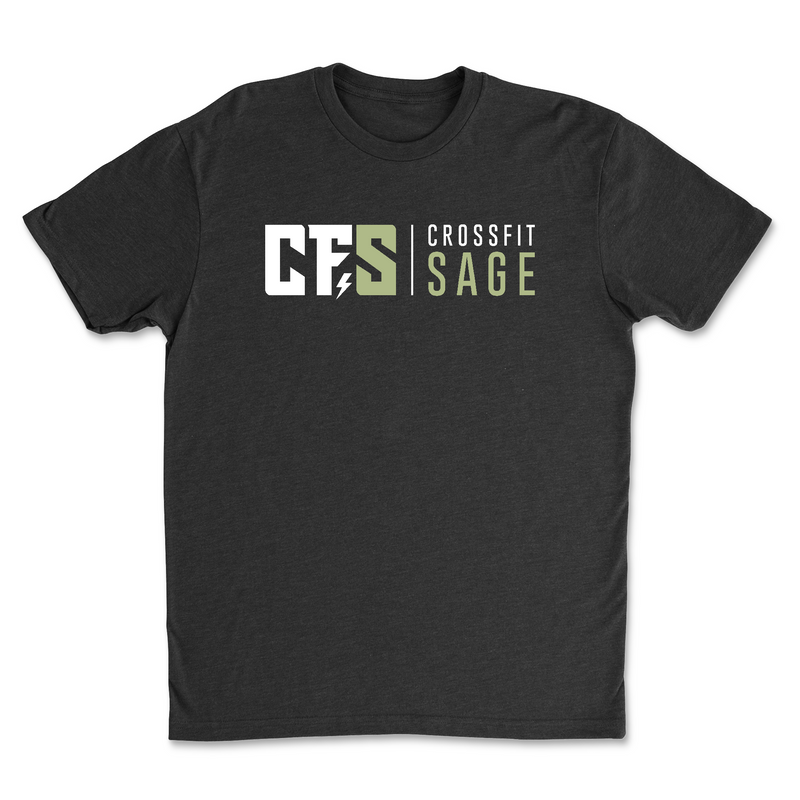 CrossFit Sage Stacked White Mens - T-Shirt