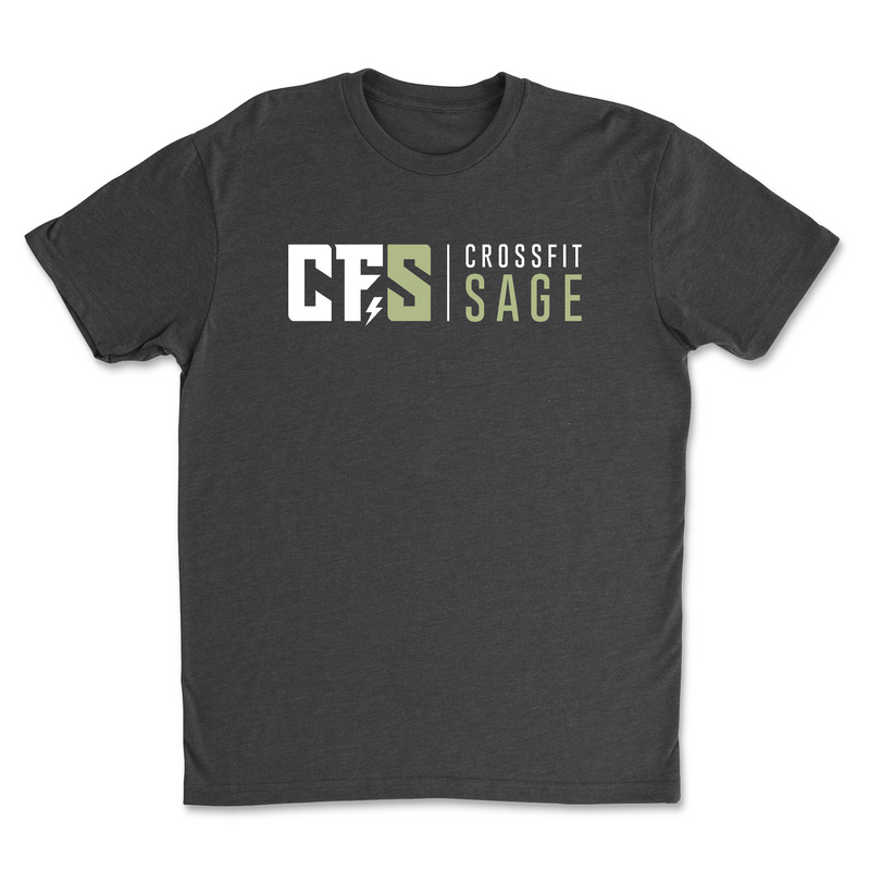 CrossFit Sage Stacked White Mens - T-Shirt