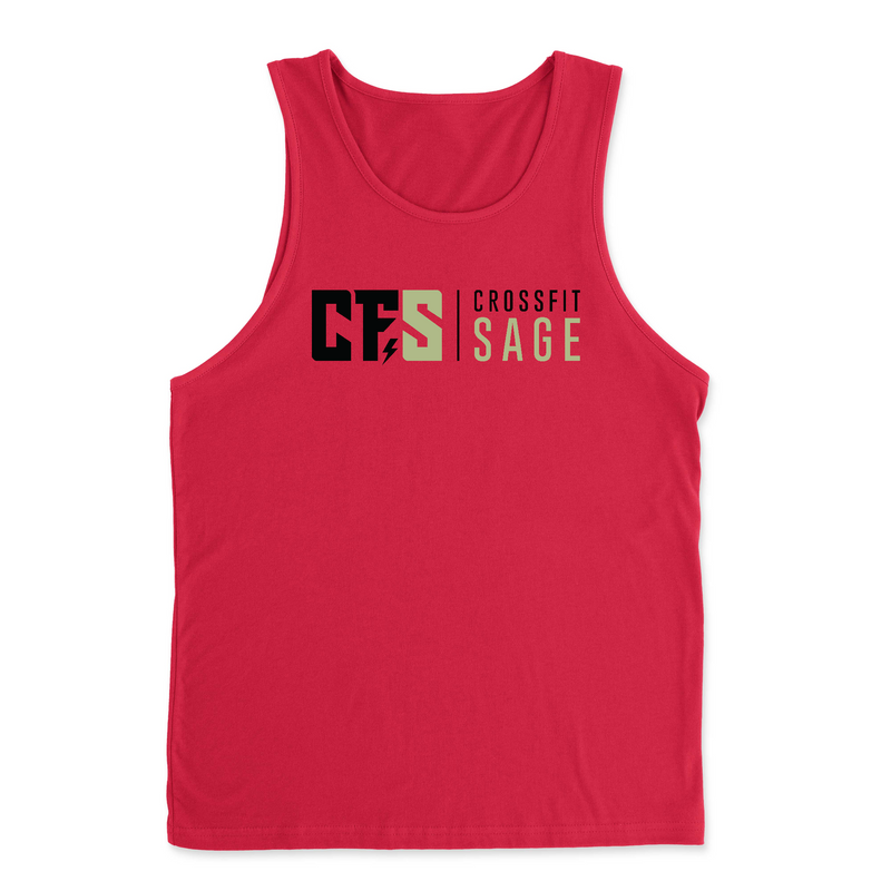 CrossFit Sage Stacked Black Mens - Tank Top