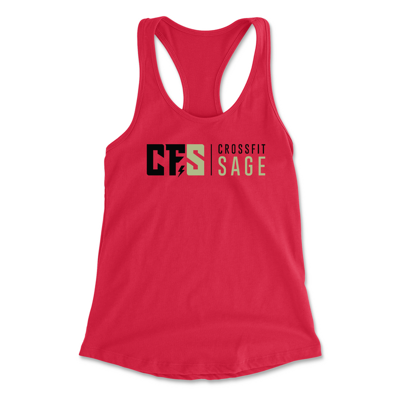 CrossFit Sage Stacked Black Womens - Tank Top