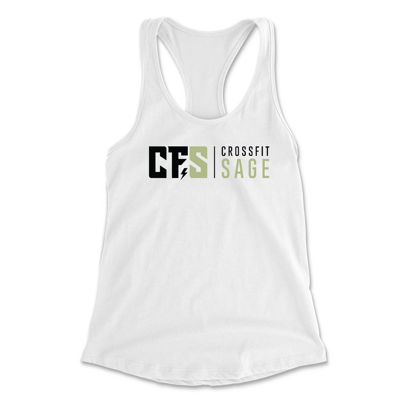 CrossFit Sage Stacked Black Womens - Tank Top