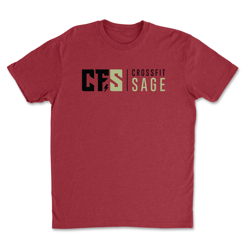 CrossFit Sage Stacked Black Mens - T-Shirt