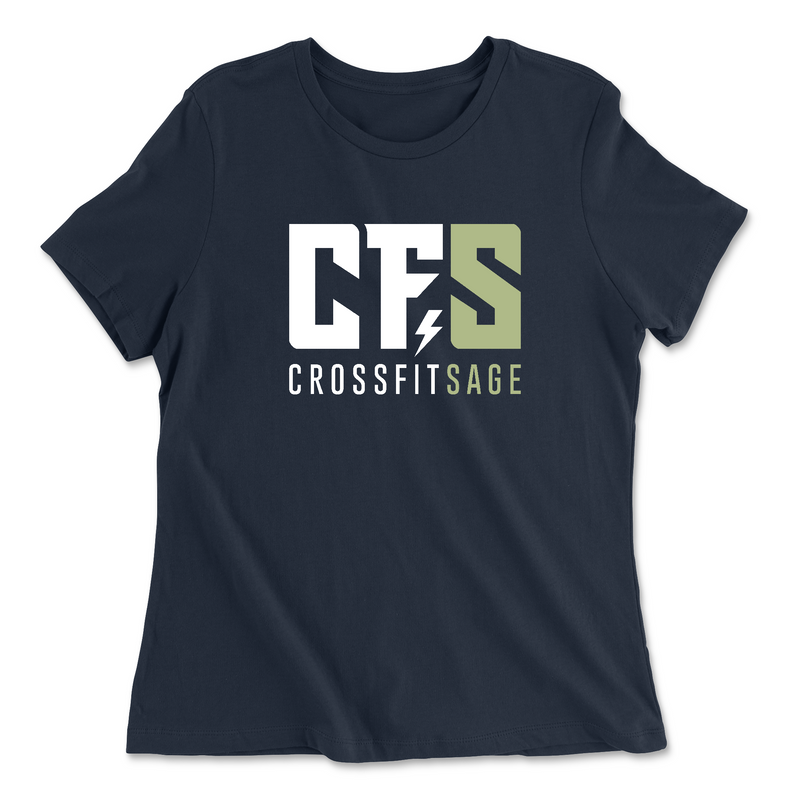 CrossFit Sage Standard White Womens - Relaxed Jersey T-Shirt