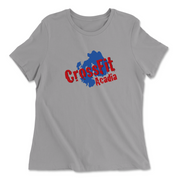Womens 2X-Large SOLID_ATHETIC_GREY Relaxed Jersey T-Shirt