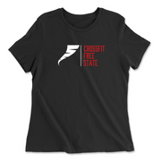 Womens 2X-Large BLACK Relaxed Jersey T-Shirt