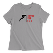 Womens 2X-Large SOLID_ATHETIC_GREY Relaxed Jersey T-Shirt