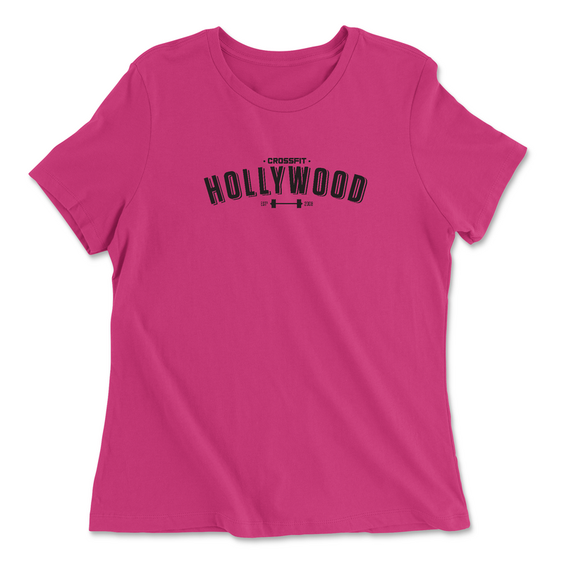 Womens 2X-Large BERRY Relaxed Jersey T-Shirt