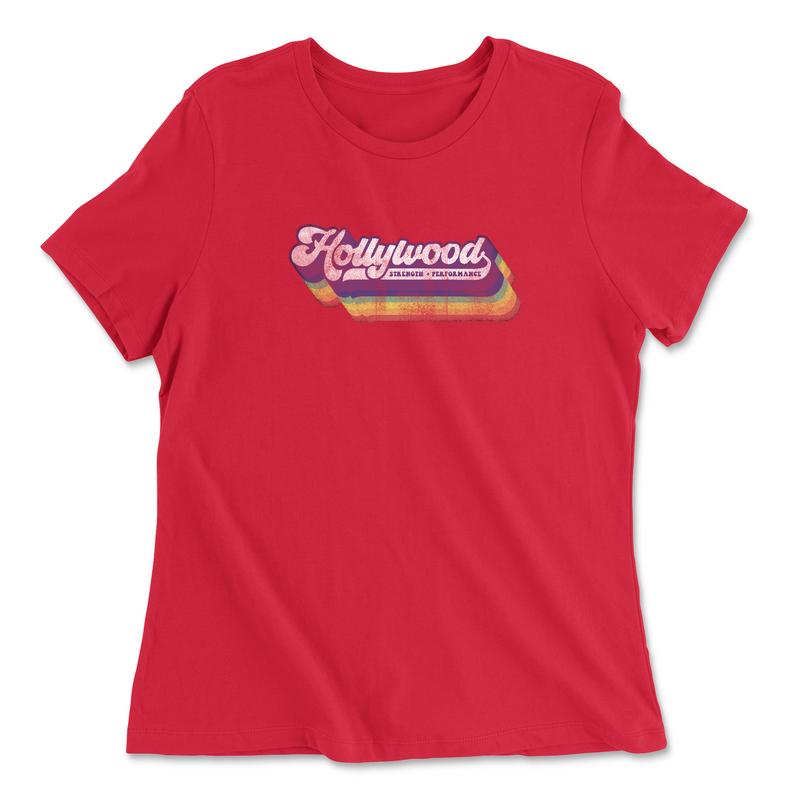 Womens 2X-Large RED Relaxed Jersey T-Shirt