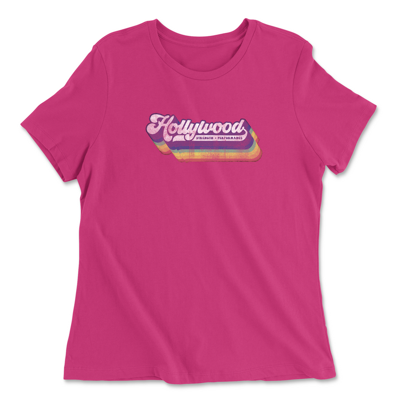 Womens 2X-Large BERRY Relaxed Jersey T-Shirt