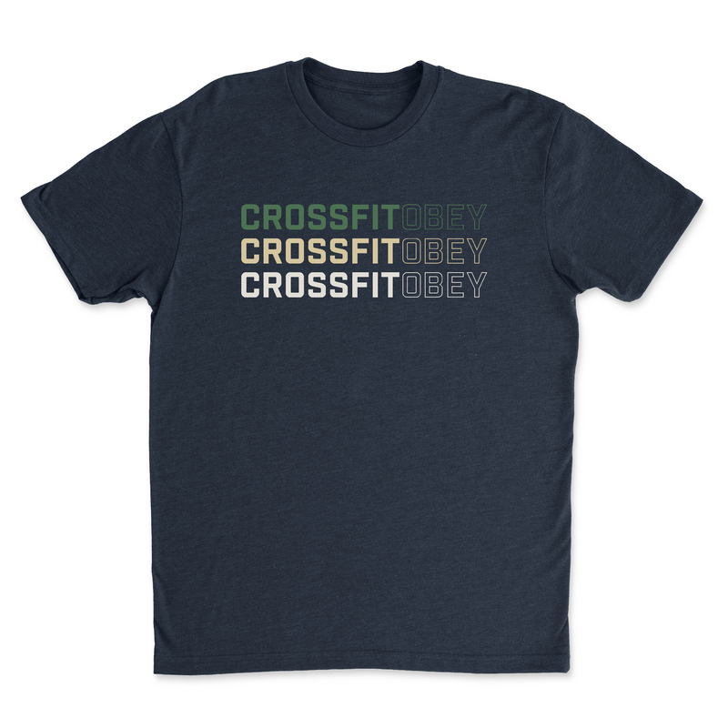 CrossFit Obey Green and Gold Mens - T-Shirt