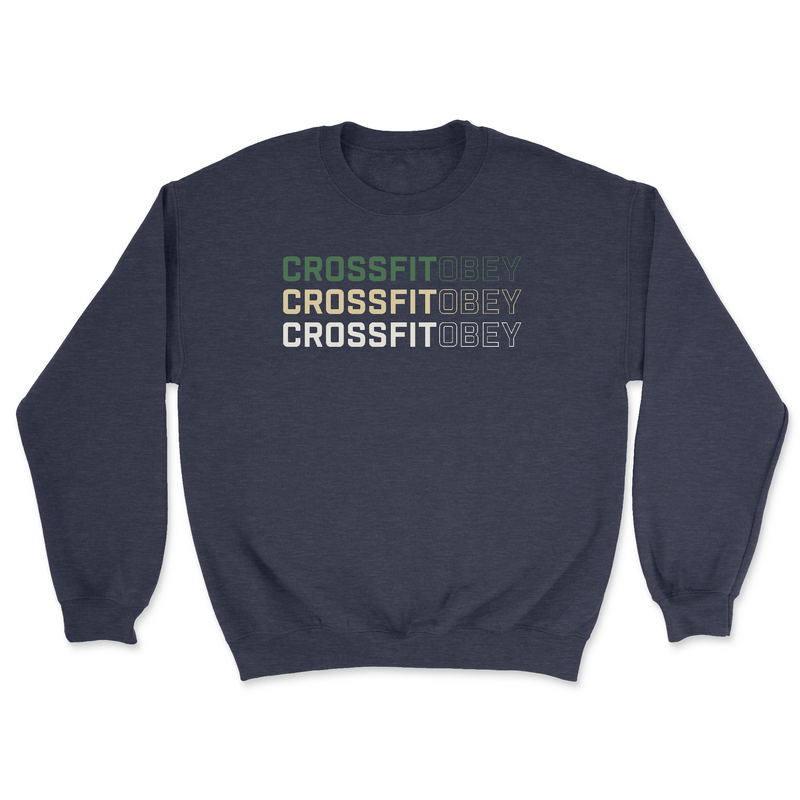 CrossFit Obey Green and Gold Mens - Midweight Sweatshirt