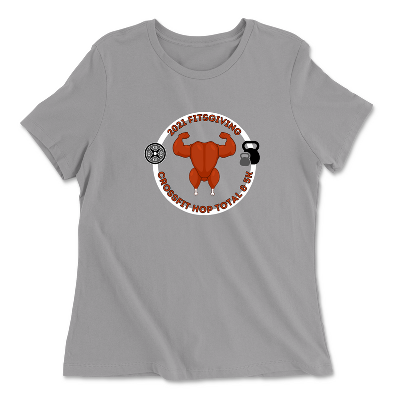 Womens 2X-Large SOLID_ATHLETIC_GREY Relaxed Jersey T-Shirt