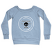 Womens 2X-Large MISTY_BLUE CrewNeck