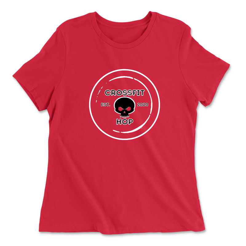 Womens 2X-Large RED Relaxed Jersey T-Shirt