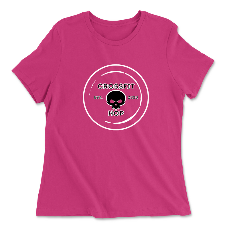 Womens 2X-Large BERRY Relaxed Jersey T-Shirt