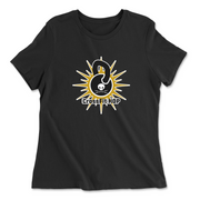 Womens 2X-Large BLACK Relaxed Jersey T-Shirt