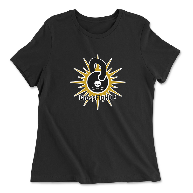 Womens 2X-Large BLACK Relaxed Jersey T-Shirt