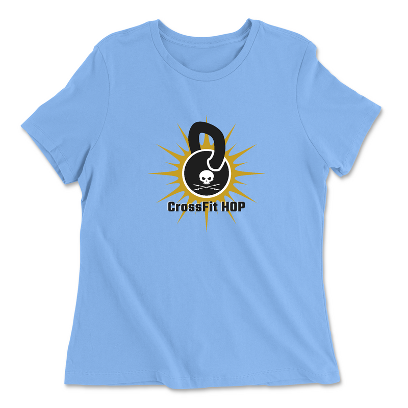 Womens 2X-Large CAROLINA_BLUE Relaxed Jersey T-Shirt