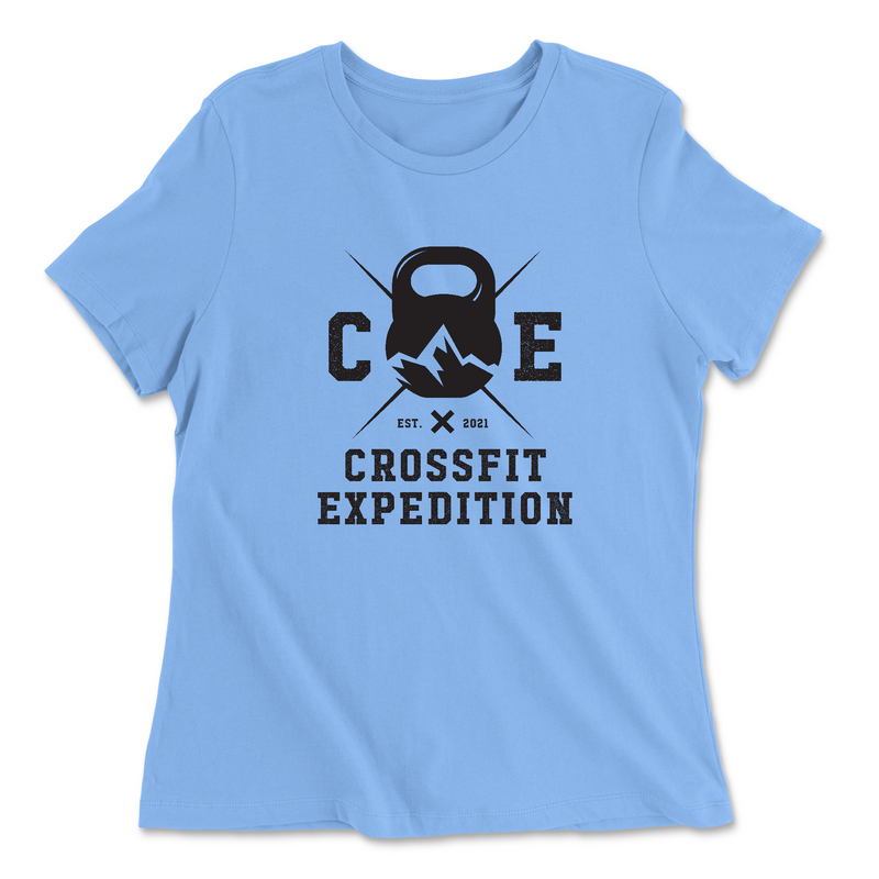 Womens 2X-Large CAROLINA_BLUE Relaxed Jersey T-Shirt