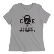 Womens 2X-Large SOLID_ATHLETIC_GREY Relaxed Jersey T-Shirt