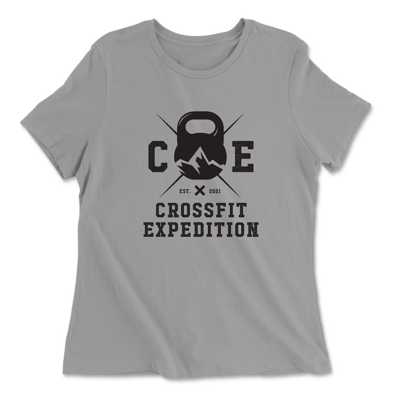Womens 2X-Large SOLID_ATHLETIC_GREY Relaxed Jersey T-Shirt
