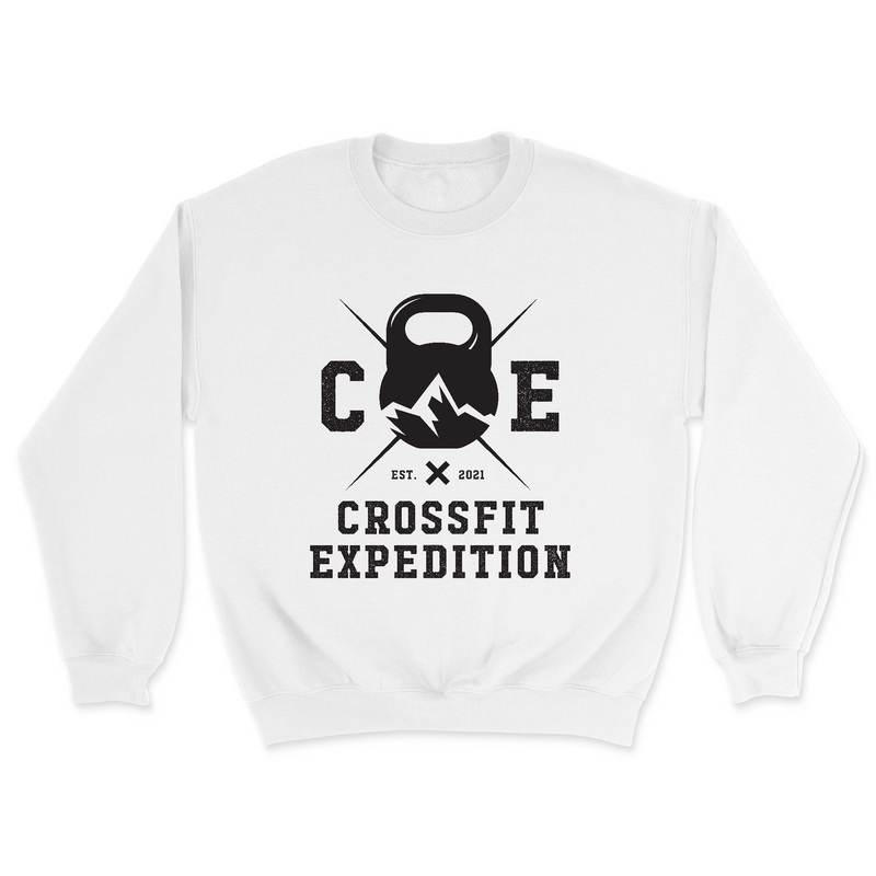 Mens 2X-Large WHITE Midweight Sweatshirt