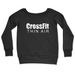 Womens 2X-Large BLACK CrewNeck