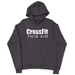 Mens 2X-Large CHARCOAL_HEATHER Hooded T-Shirt