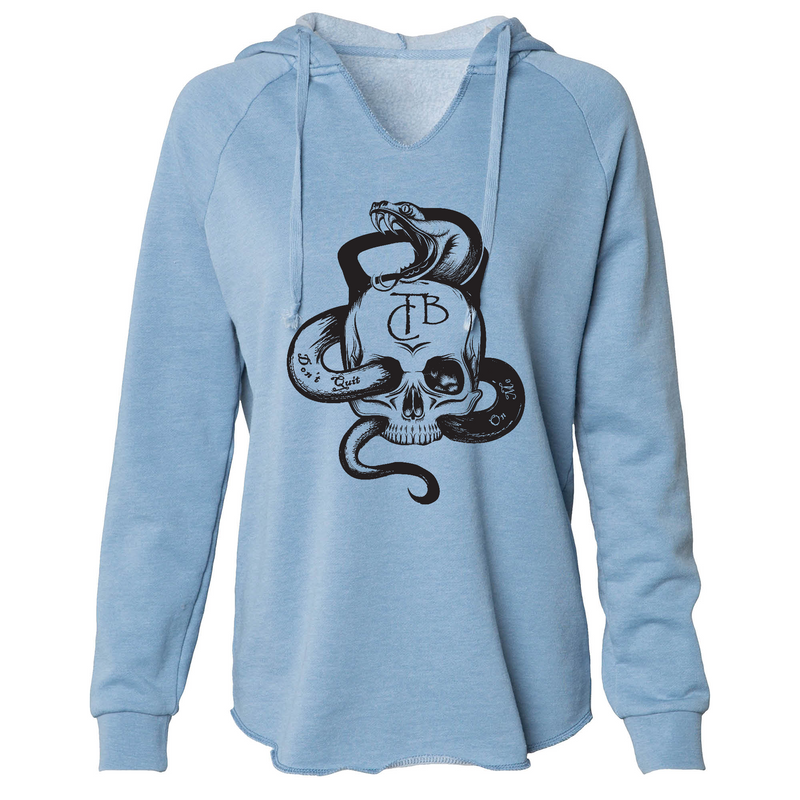 Womens 2X-Large MISTY_BLUE Hoodie