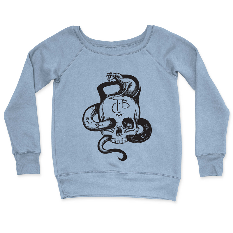 Womens 2X-Large MISTY_BLUE CrewNeck