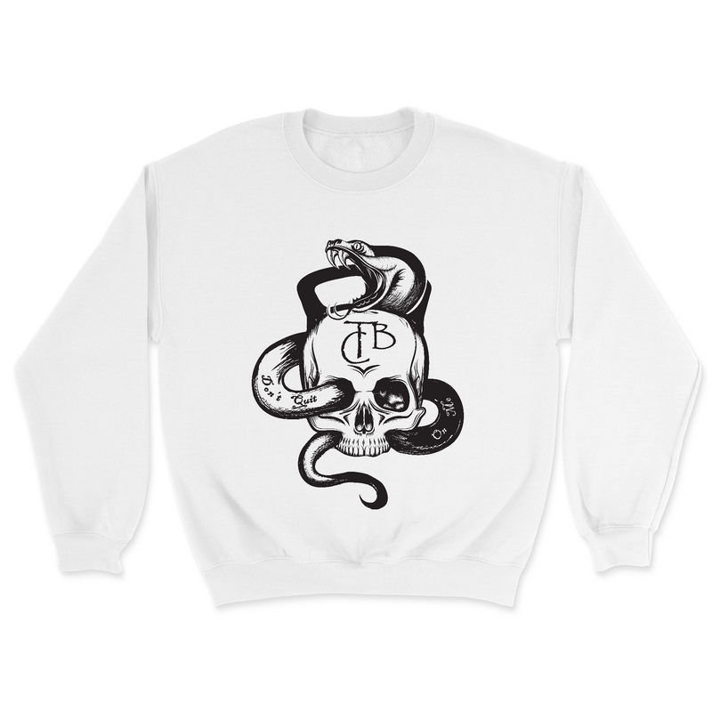 Mens 2X-Large WHITE Midweight Sweatshirt
