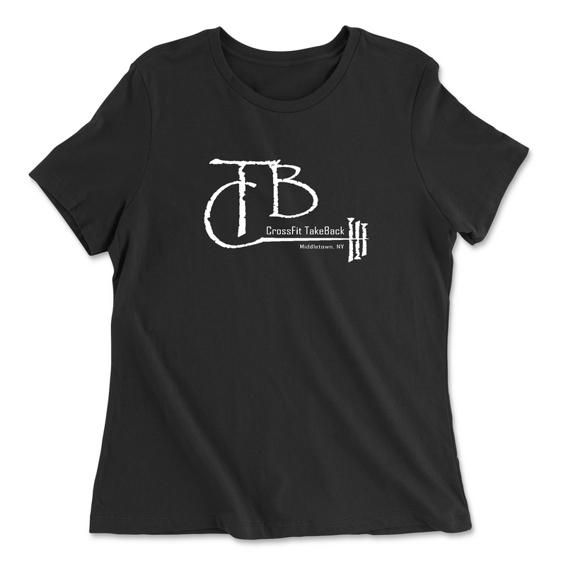 Womens 2X-Large BLACK Relaxed Jersey T-Shirt