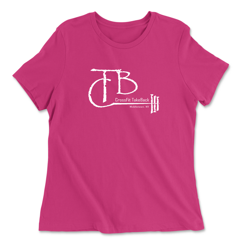 Womens 2X-Large BERRY Relaxed Jersey T-Shirt
