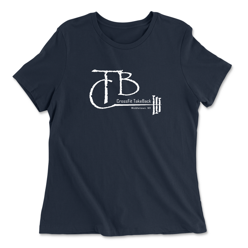 Womens 2X-Large NAVY Relaxed Jersey T-Shirt