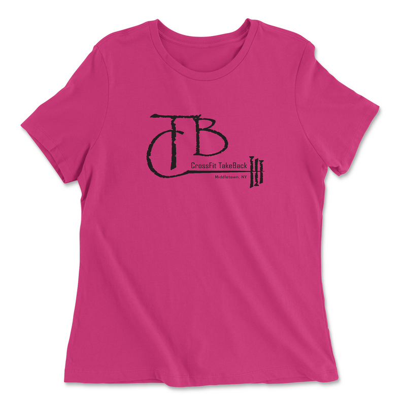 Womens 2X-Large BERRY Relaxed Jersey T-Shirt