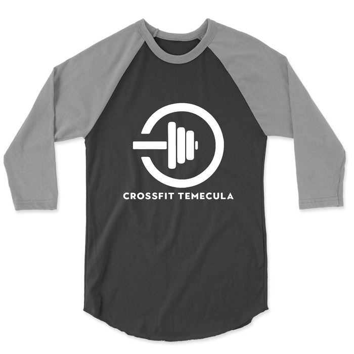 CrossFit Temecula One Color (White) Mens - 3/4 Sleeve