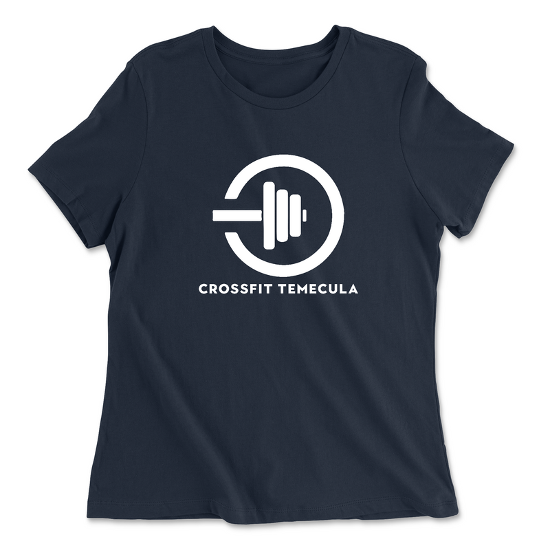 CrossFit Temecula One Color (White) Womens - Relaxed Jersey T-Shirt
