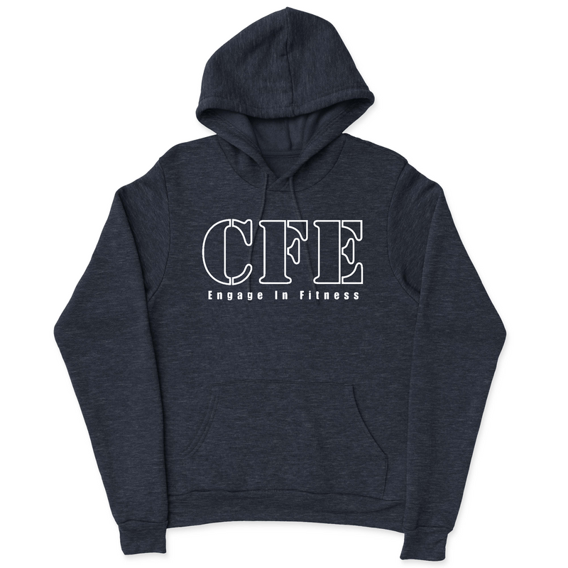 Mens 2X-Large NAVY_HEATHER Hooded T-Shirt