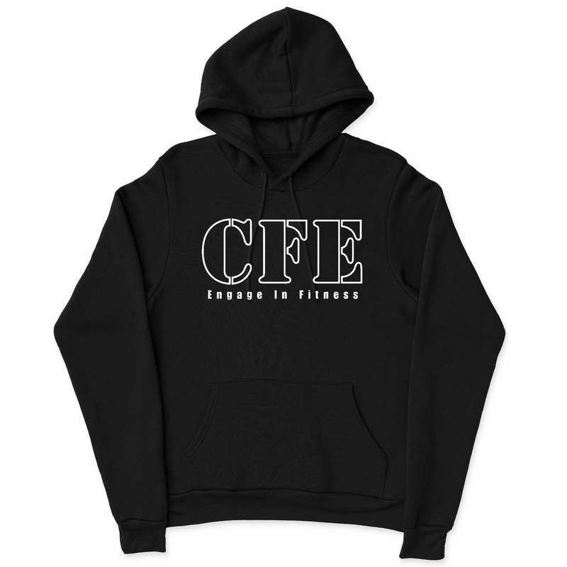 Mens 2X-Large BLACK Hooded T-Shirt