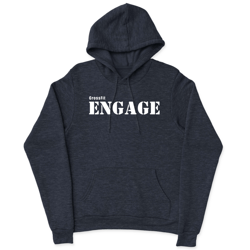 Mens 2X-Large NAVY_HEATHER Hooded T-Shirt