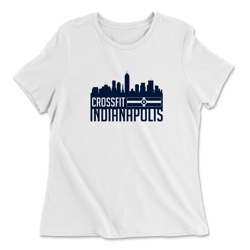 CrossFit Indianapolis Skyline Womens - Relaxed Jersey T-Shirt