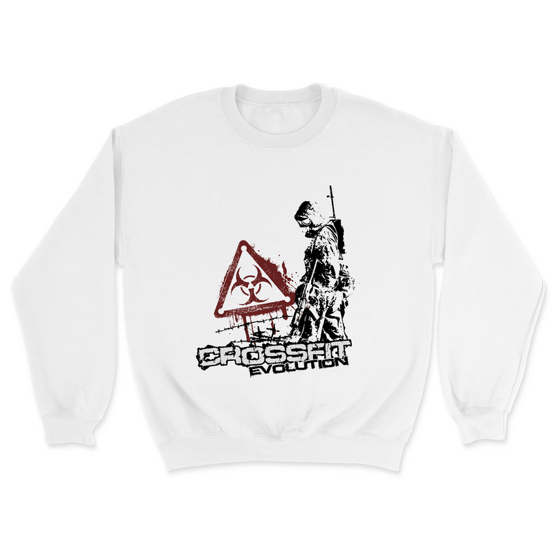 Mens 2X-Large WHITE Midweight Sweatshirt