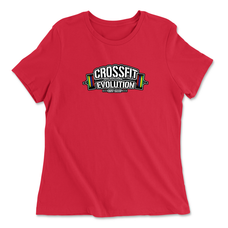 Womens 2X-Large RED Relaxed Jersey T-Shirt